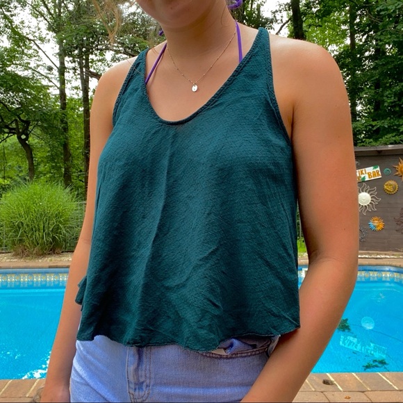 Peacock Green Free People Top - Picture 2 of 6